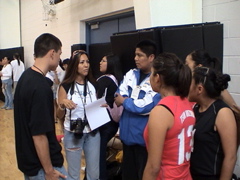 Lynnis Gonzales and Stacy Mitchel in an interview with Mary Kim Titla